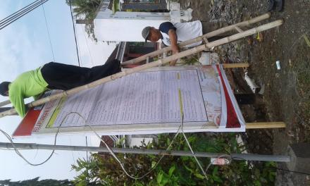 pemasangan jadwal pilkades
